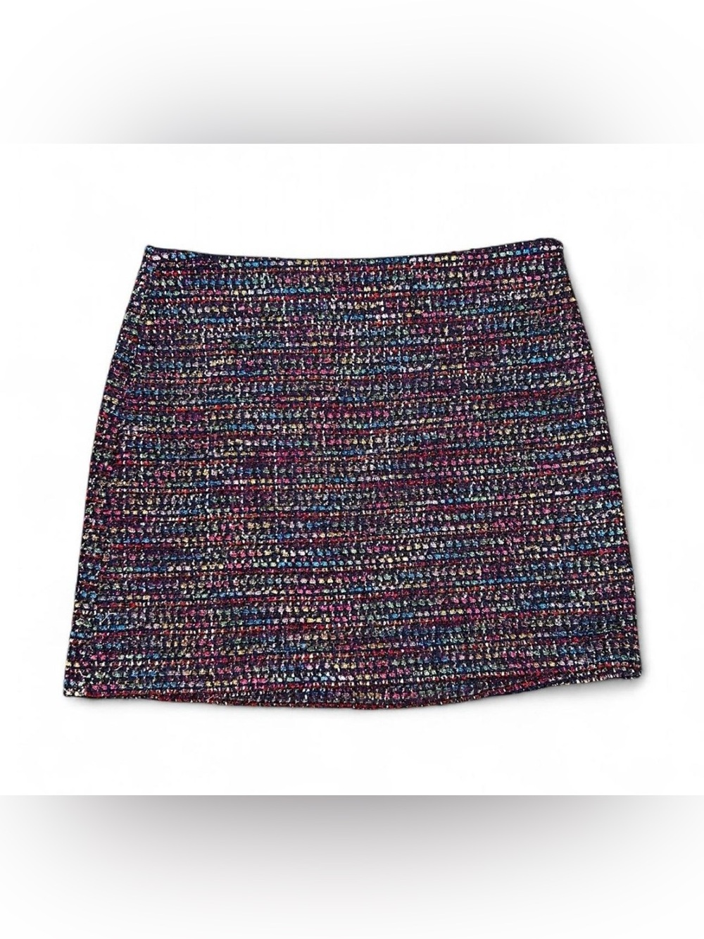 Multicolor Tweed Mini Skirt - Women's